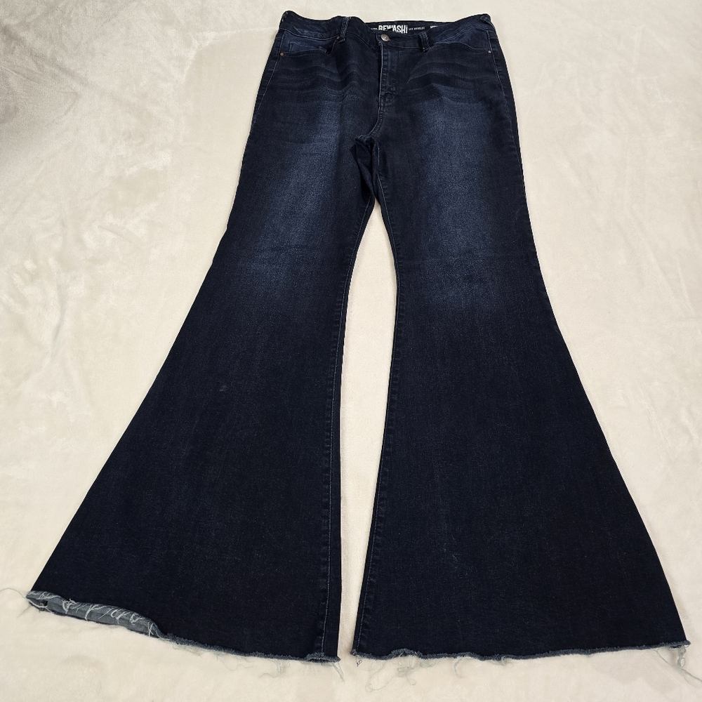 New York Rewash brand Los Angeles high rise Wide Leg Jeans Size 13/31